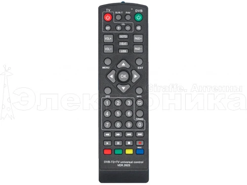 пульт универсальный huayu dvb-t2 +tv ver.2025 для приставок универсальный для разных моделей dvb-t2  фото