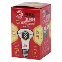 лампа светодиодная эра эко. рефлектор эра led smd r63-8w-827-e27 eco  фото