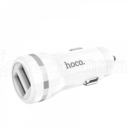 зу в прикуриватель hoco z27 (2400ma,5v)/100  фото