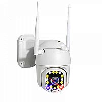 видеокамера ip wifi поворотная орбита ot-c383 (белая 2mpix, 3,6мм ip66 lan микр/динамик, ик, microsd  фото