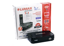 Ресивер цифровой LUMAX DV2108HD эфирный DVB-T2/C тв приставка бесплатное тв TV-тюнер медиаплеер IPTV от магазина Электроника GA