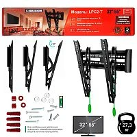 кронштейн для телевизора 32-55" live-power c2-t на стену наклонный для тв/монитора  фото