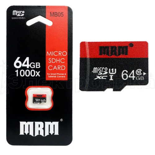 карта памяти mrm mb35 64gb карта microsd (без адаптера) tf-карта class 10  фото