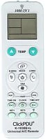 пульт дистанционного управления clickpdu k-1038e+l 1000в1 универсальный пульт для кондиционеров  фото