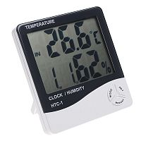 термометр-гигрометр орбита htc-1 (часы,будильник)/150  фото