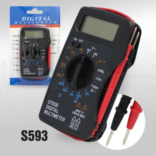 мультиметр цифровой мини dt83b +тест транзисторов профессиональный мультиизмерительный тестер  фото