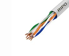 кабель для компьютерных сетей  ripo   utp4cat5e 24awg cu ripo белый,  за 1 метр  фото