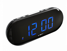 часы электронные настольные vst717-5 синие цифры, время, будильник  фото