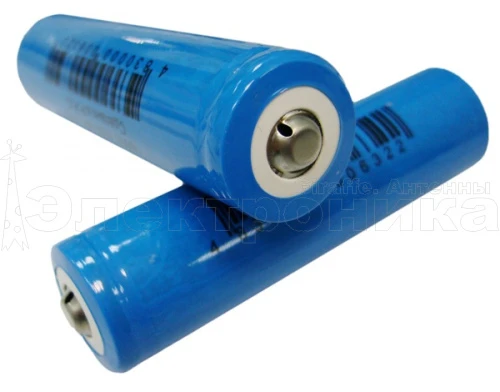 аккумулятор орбита 18650 - 4200ma (1800ma, 3.7v) bp-2/100/400  фото