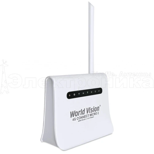 маршрутизатор world vision connect micro 2 встроенный 3g/4g/lte-модем, роутер, 1 lan utp, wi-fi  фото