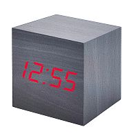 часы электронные настольные vst869-1 красные цифры (без блока) черные  фото