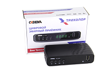 Ресивер цифровой CADENA CDT-100 (ТС) эфирный DVB-T2/C тв приставка без абонплаты TV-тюнер медиаплеер от магазина Электроника GA
