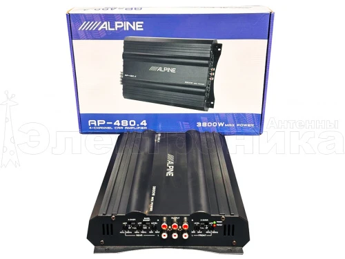 усилитель звука автомобильный alpine ap-480.4 , 4-канальный  фото